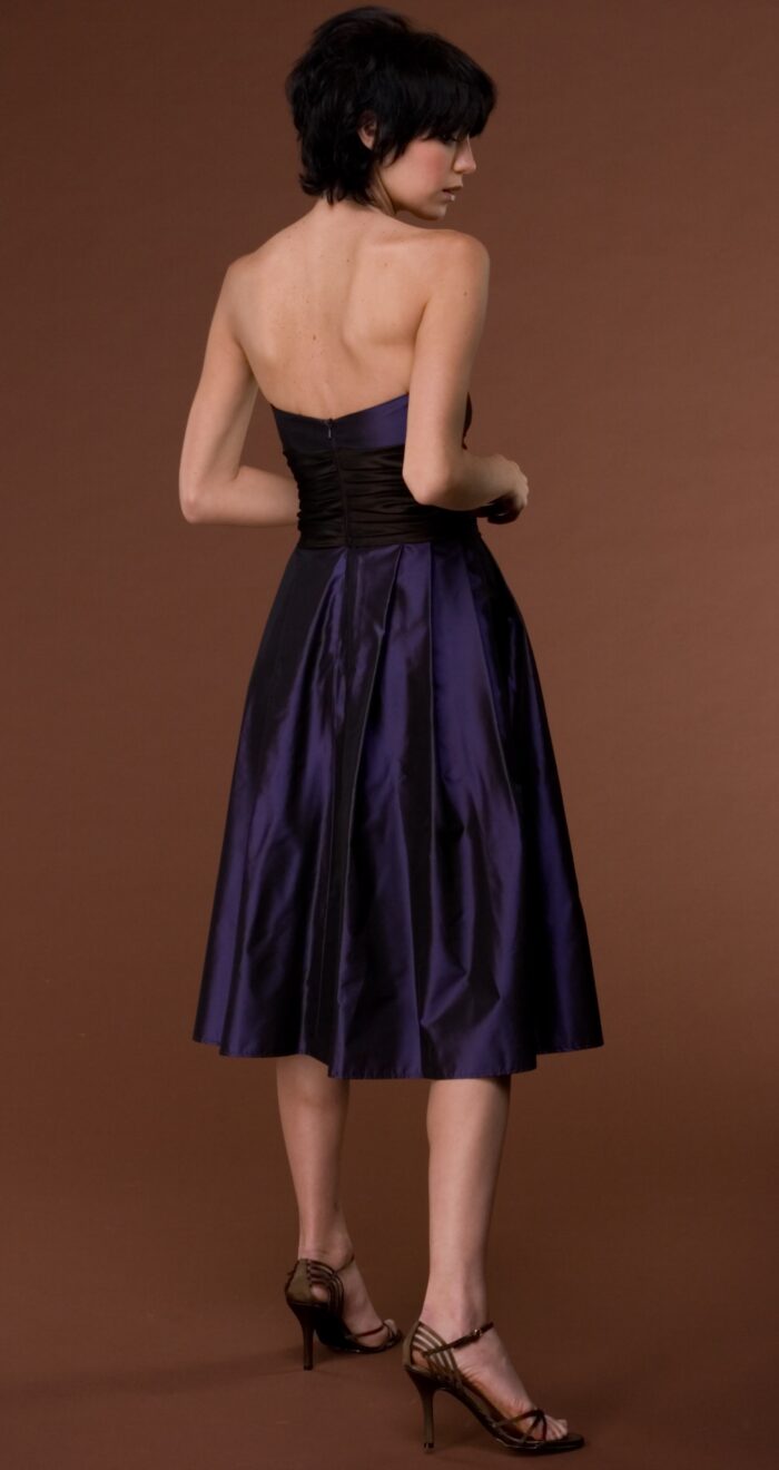 purple party dress for black tie or wedding