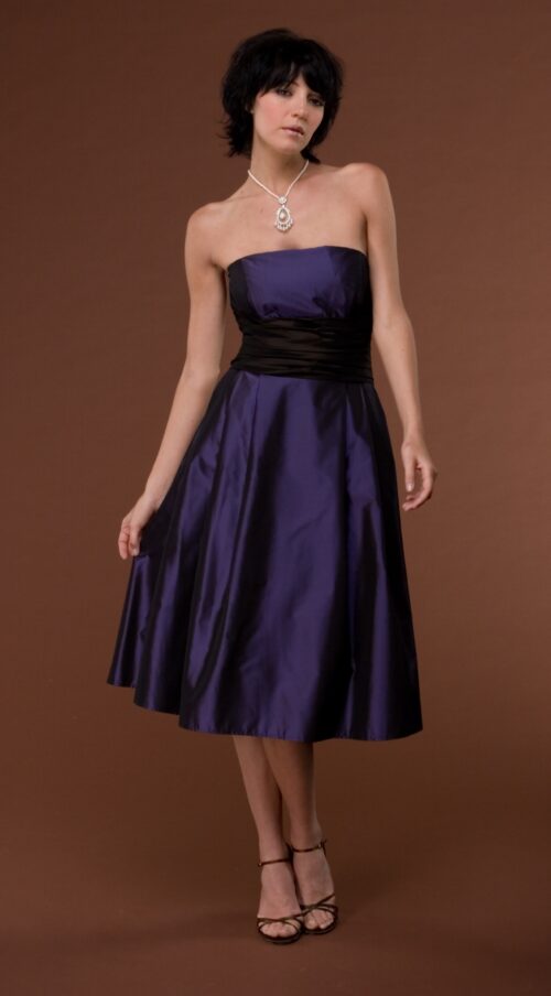 purple party dress for black tie or wedding