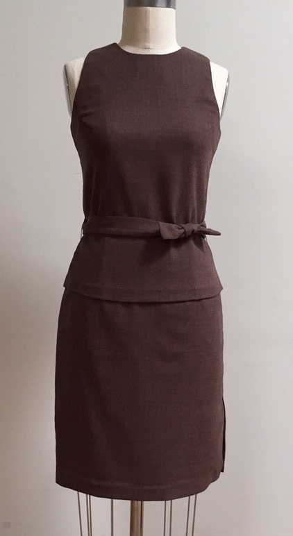 retro 2-piece dress for the office