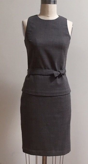 retro 2-piece dress for the office