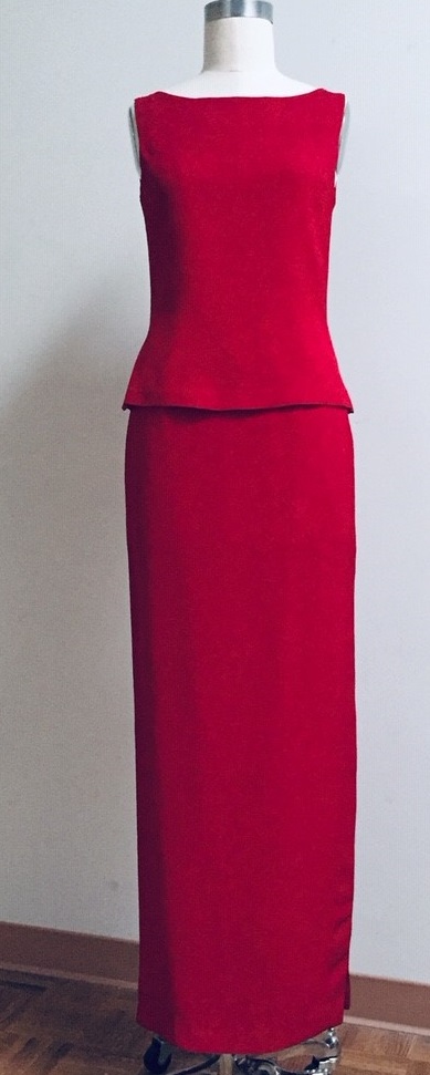 Shell top and long skirt