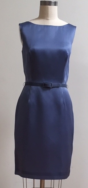 Periwinkle blue classic dress for special occasion