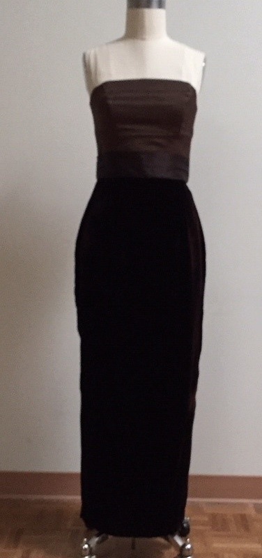 Velvet chocolate gown