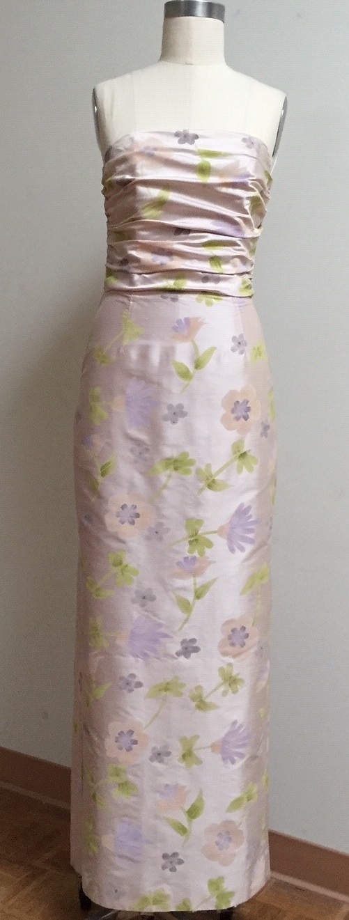 lilac floral gown for mother of the bride
