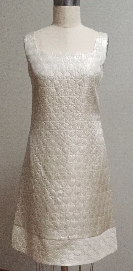 Silver and White Jumper Dress