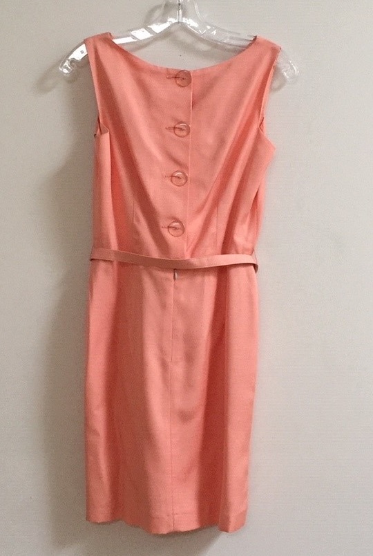 Coral pink classic dress