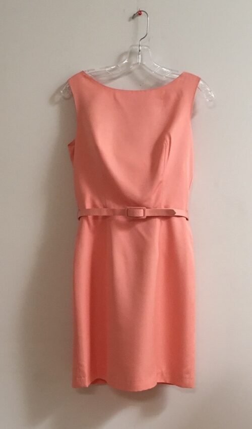 Coral pink classic dress