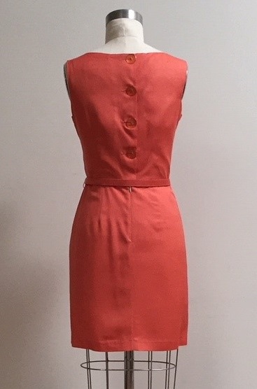 Deep Coral classic dress