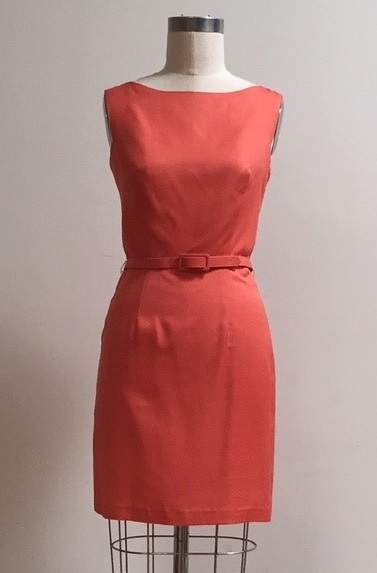 Deep Coral classic dress