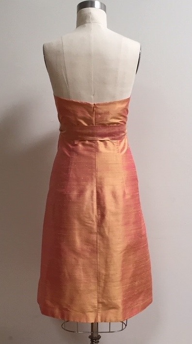 Apricot empire dress