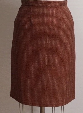 Winter fitted skirt for office