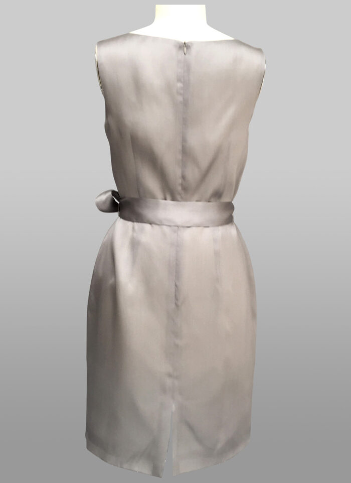 silver classic dress