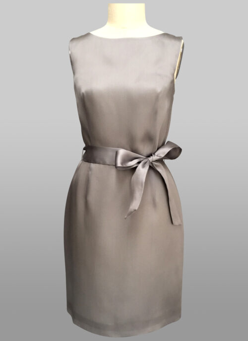 silver classic dress