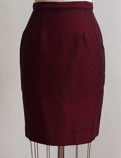 Dark red skirt