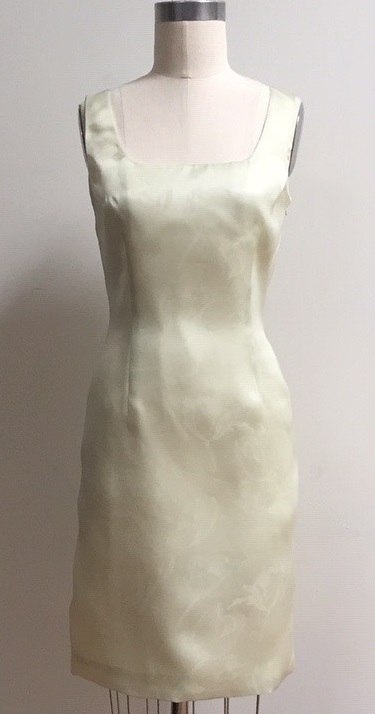 Light green sheath dress for wedding