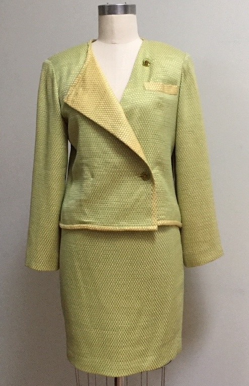 yellow and green summer suit